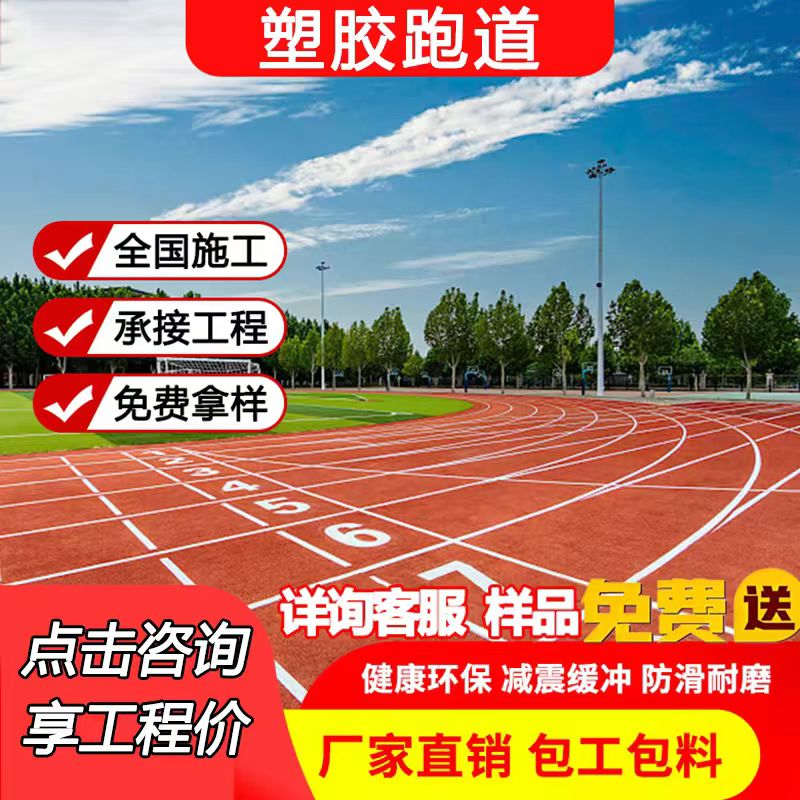 拉萨市塑胶跑道材料混合型塑胶跑道 - 方案